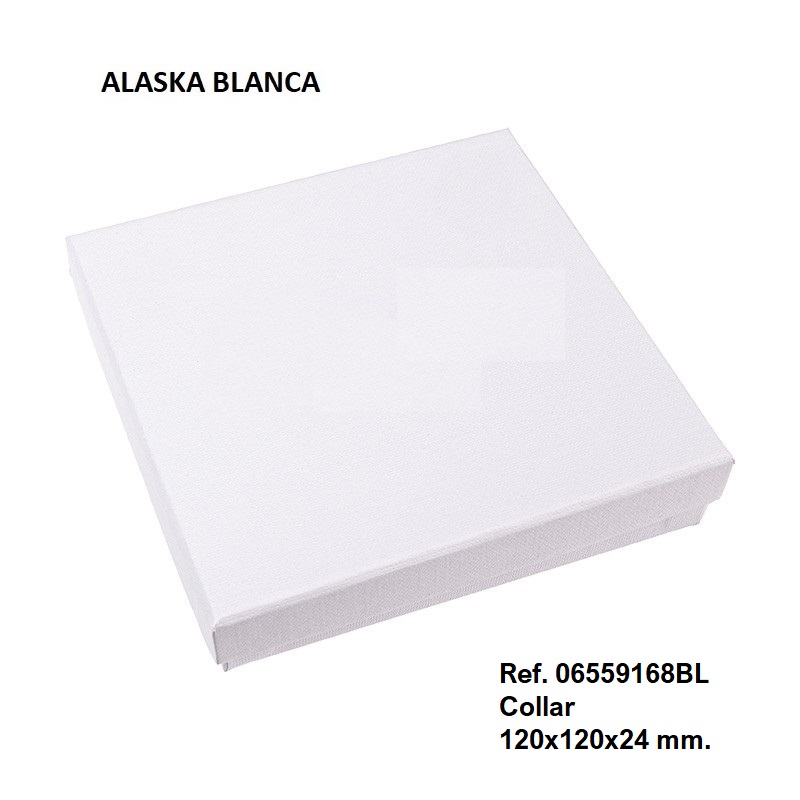 Alaska WHITE collar/aderezo 120x120x24 mm.